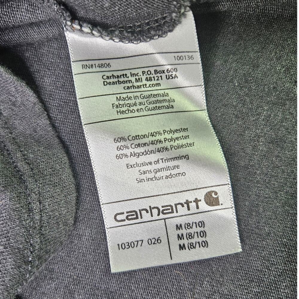 Carhartt Relaxed Fit Graphic T-Shirt Gray Medium M 8 10 Casual Workwear Outdoor - Picture 5 of 9